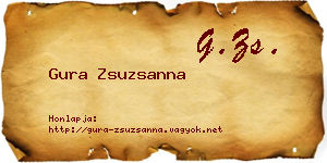 Gura Zsuzsanna névjegykártya